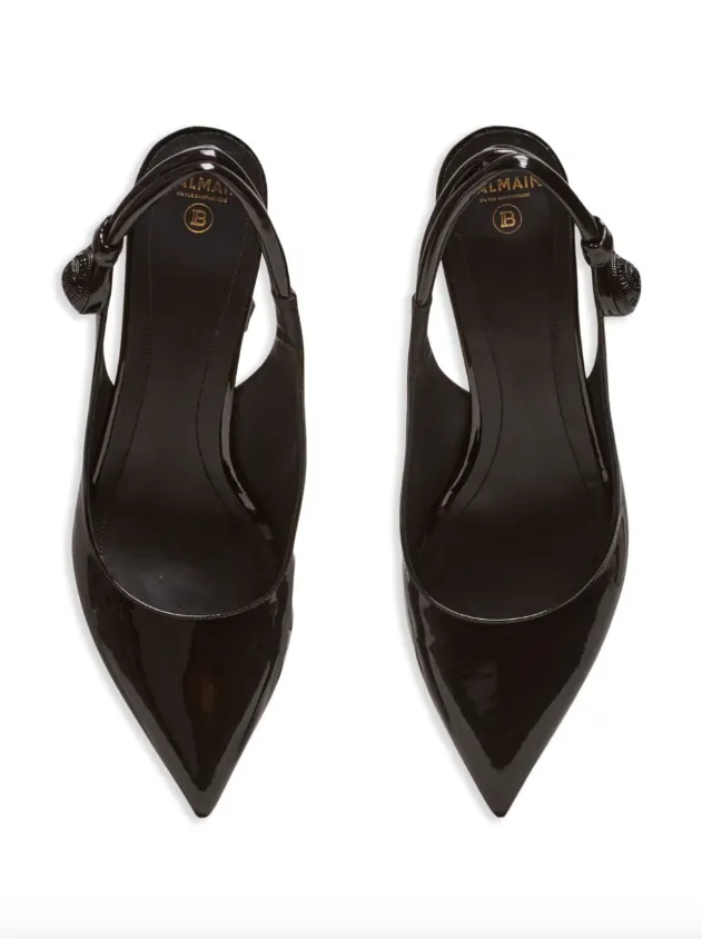 Balmain Alma 75mm patent-leather pumps