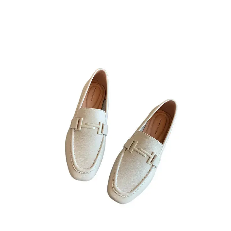 Big Size Women Loafers 2023 Spring Autumn New Designer Shoes for Women Fashion Casual Soft Sole Light Leather Shoe Ladies