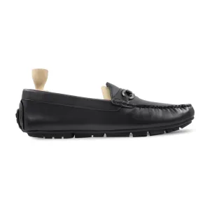 Blanca - Men's Black Calf Leather Driver Shoe