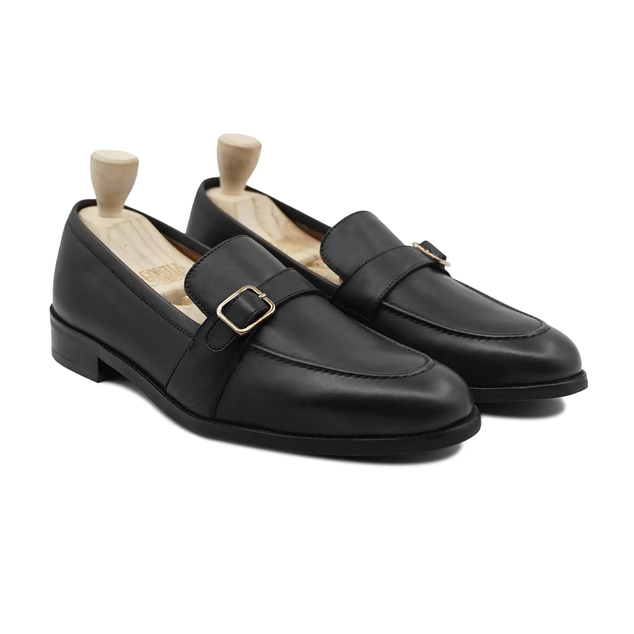 Brixton -  Men's Black Calf Leather Loafer