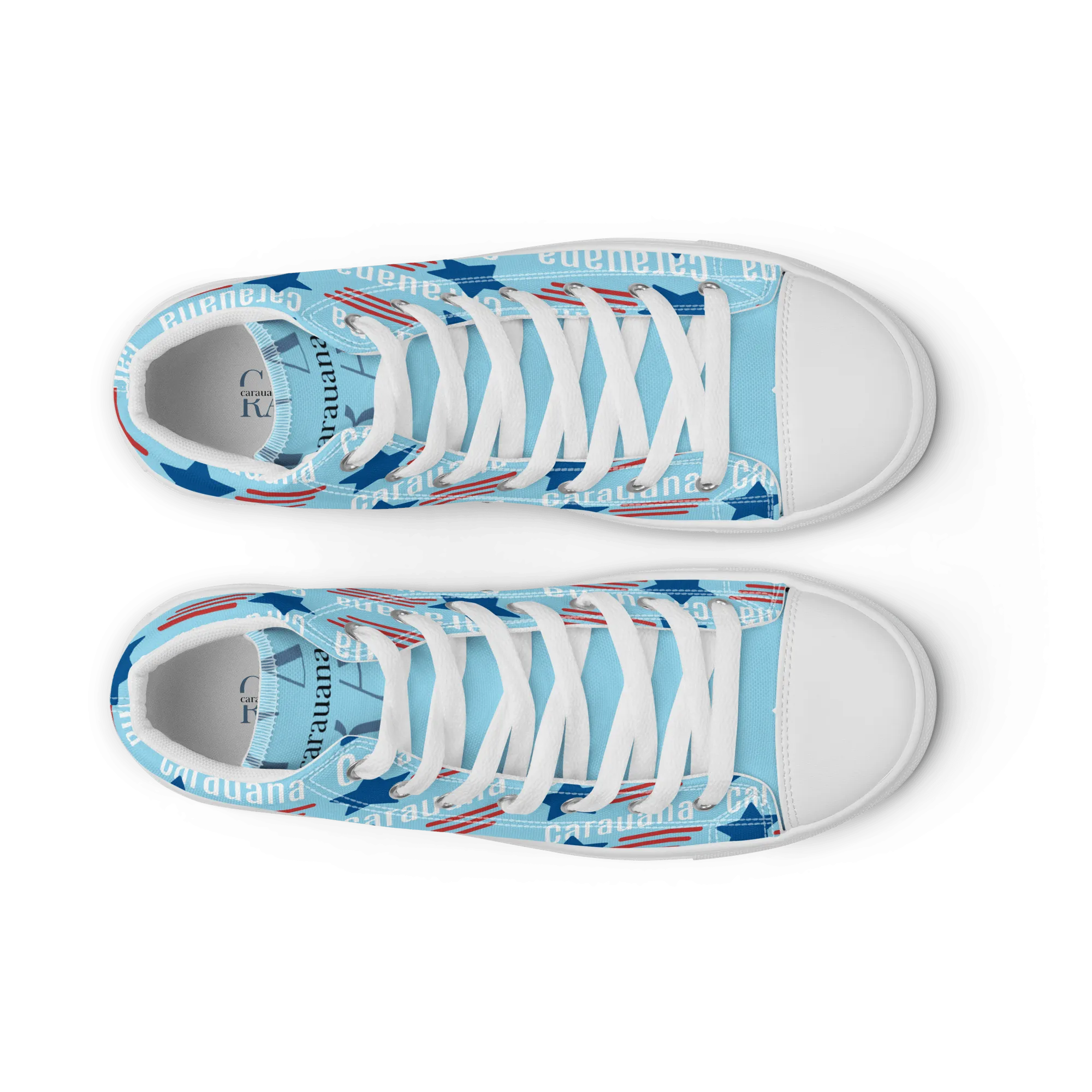 CARAUANA Hip Hop canvas shoes sky blue USA