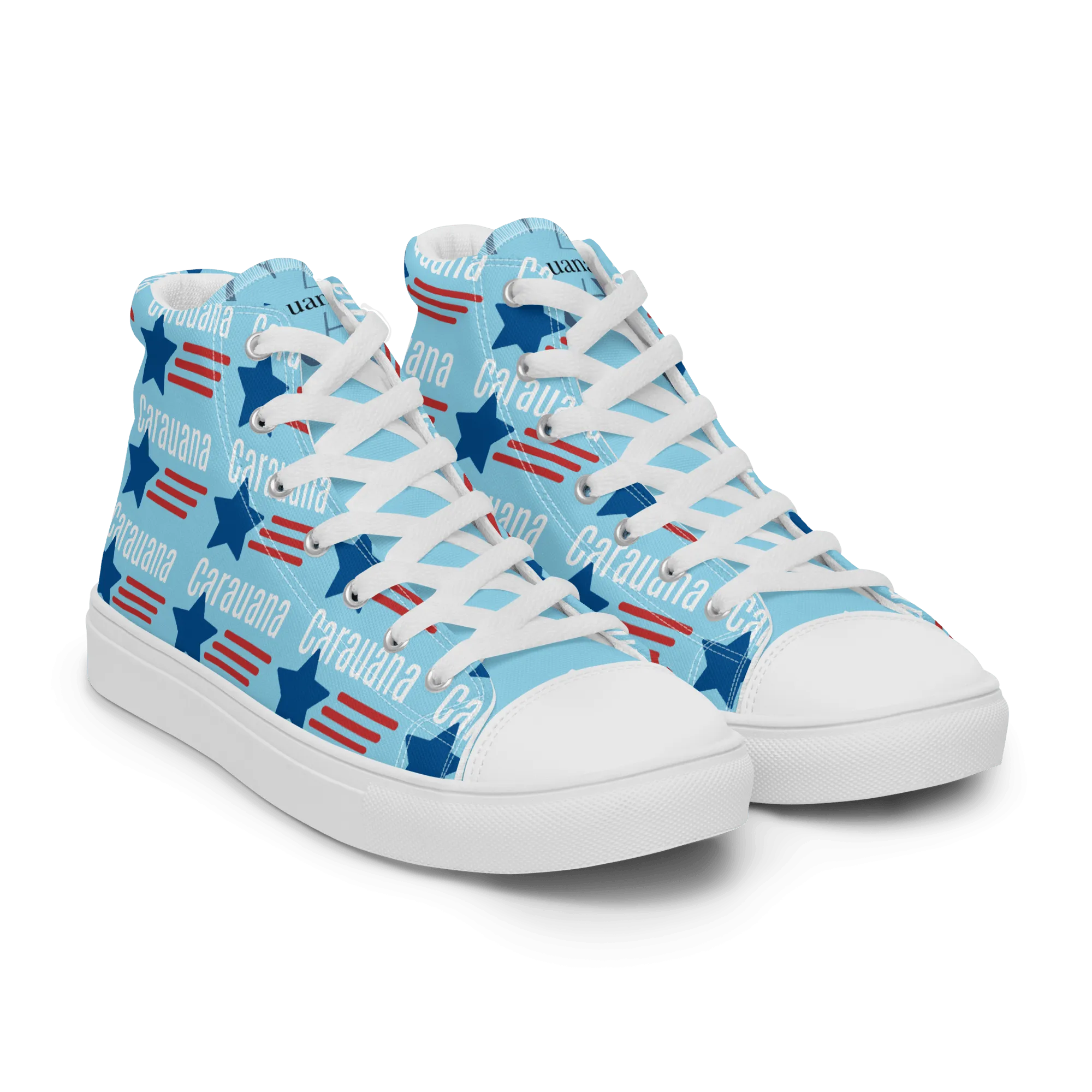 CARAUANA Hip Hop canvas shoes sky blue USA