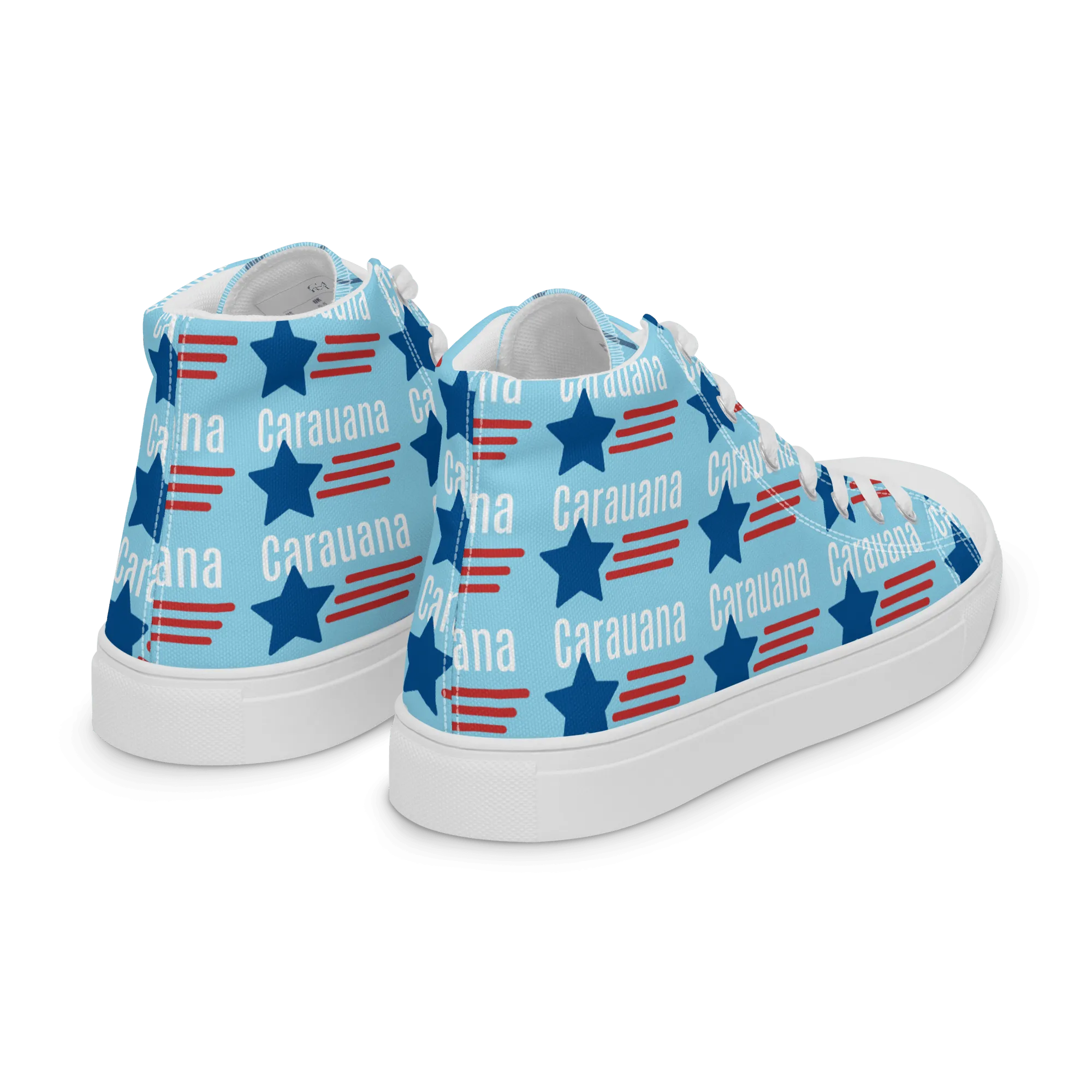 CARAUANA Hip Hop canvas shoes sky blue USA