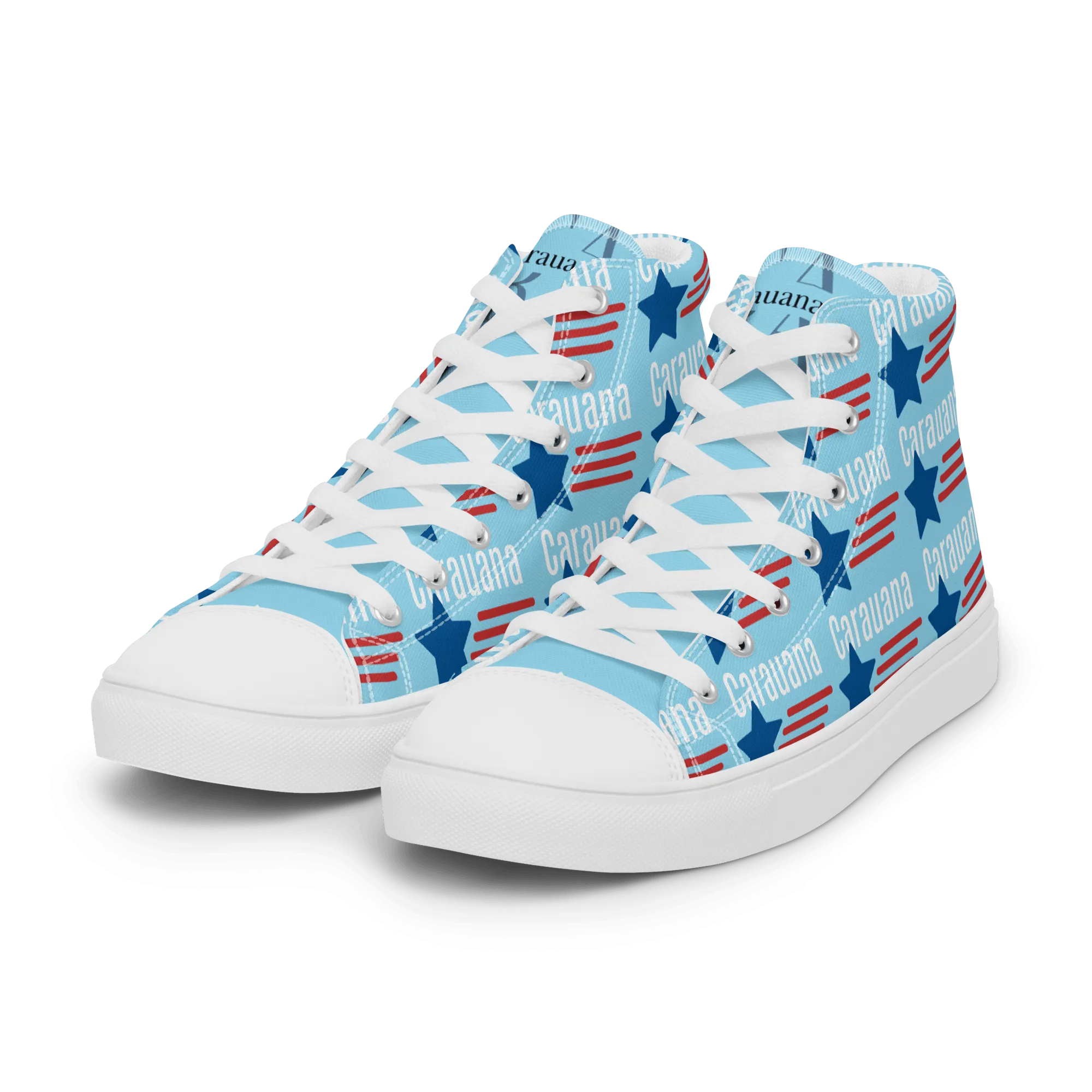 CARAUANA Hip Hop canvas shoes sky blue USA