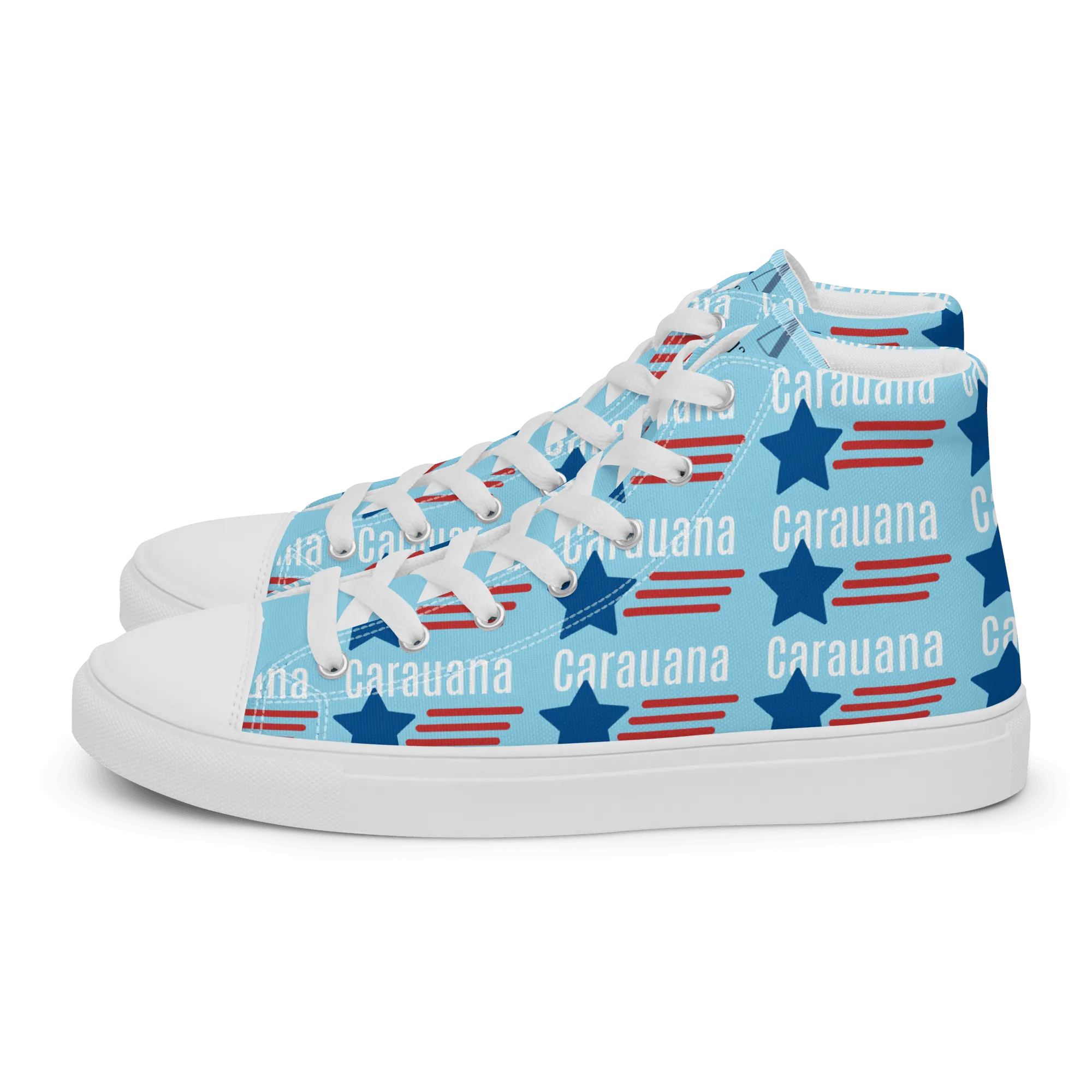 CARAUANA Hip Hop canvas shoes sky blue USA