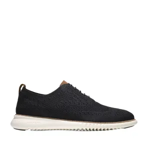 Cole Haan Men's 2.Zerogrand Stitchlite Oxford in Black/Ivory