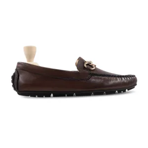 Coney - Men's Dark Brown Calf Leather Driver Shoe