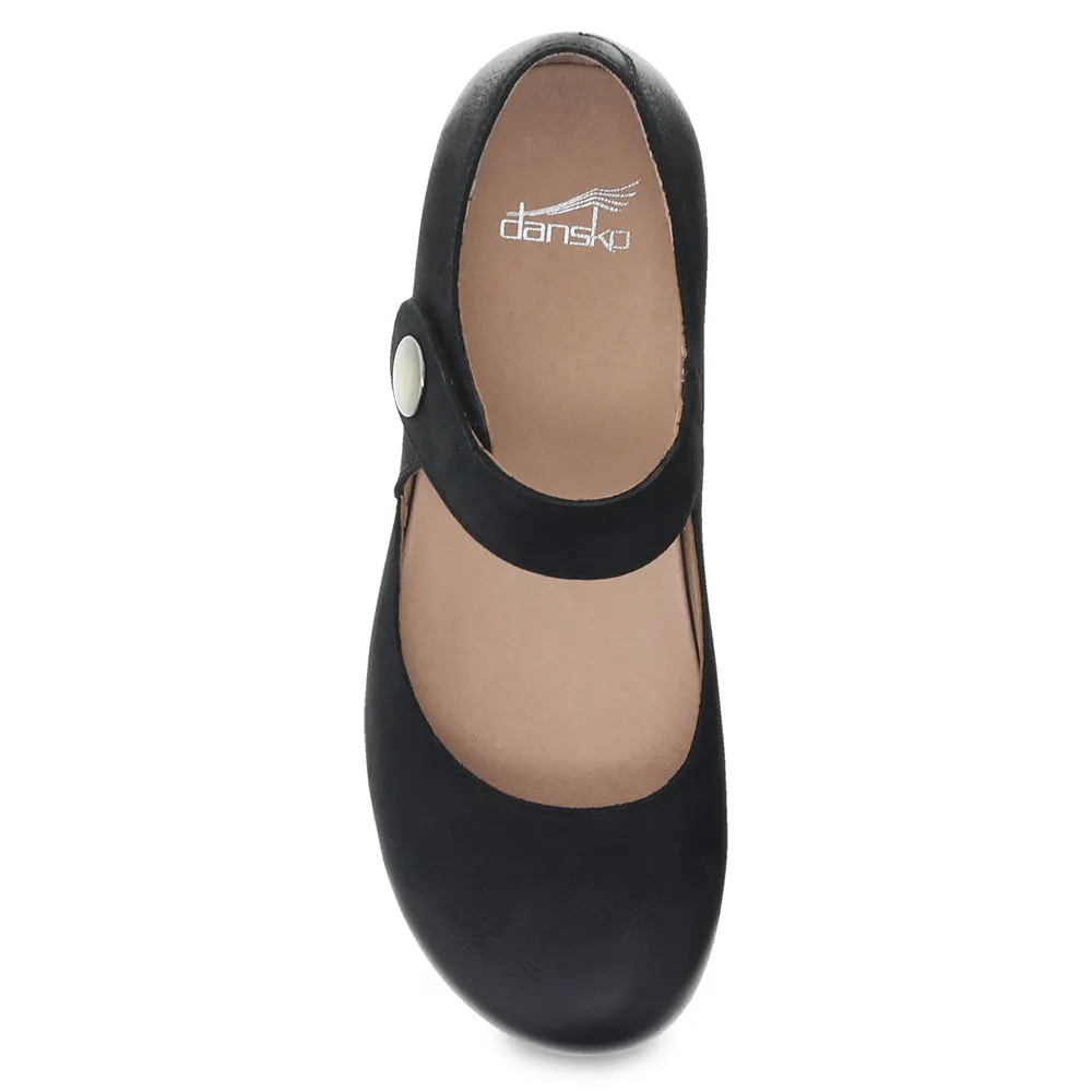 Dansko Beatrice Mary Jane Black Nubuck (Women's)