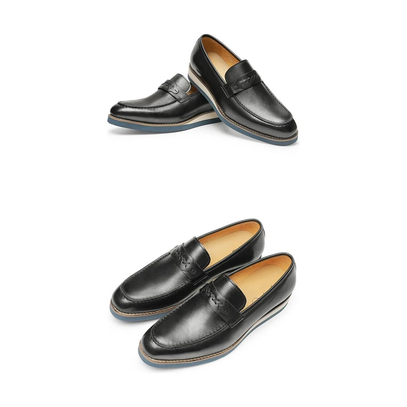 Distinguished Leather Exotic Business Wedding Slip-On Loafers