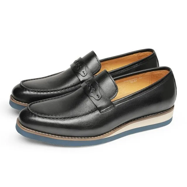 Distinguished Leather Exotic Business Wedding Slip-On Loafers