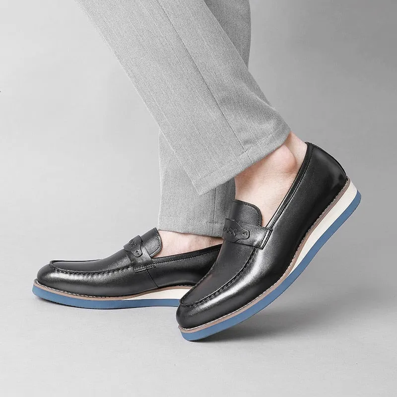 Distinguished Leather Exotic Business Wedding Slip-On Loafers