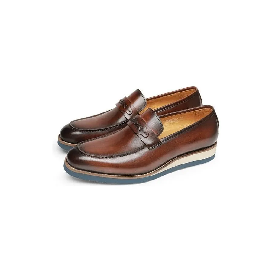 Distinguished Leather Exotic Business Wedding Slip-On Loafers