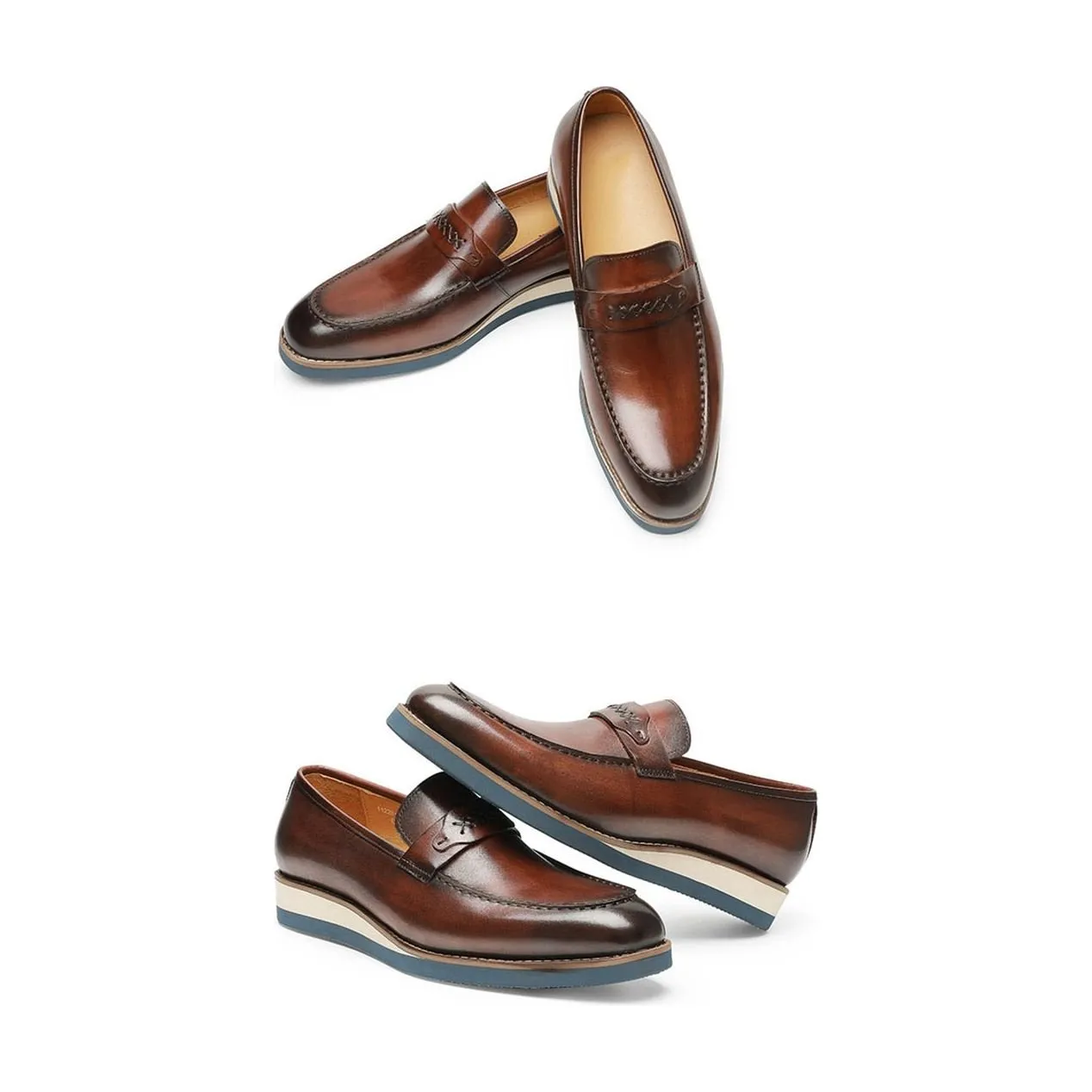 Distinguished Leather Exotic Business Wedding Slip-On Loafers