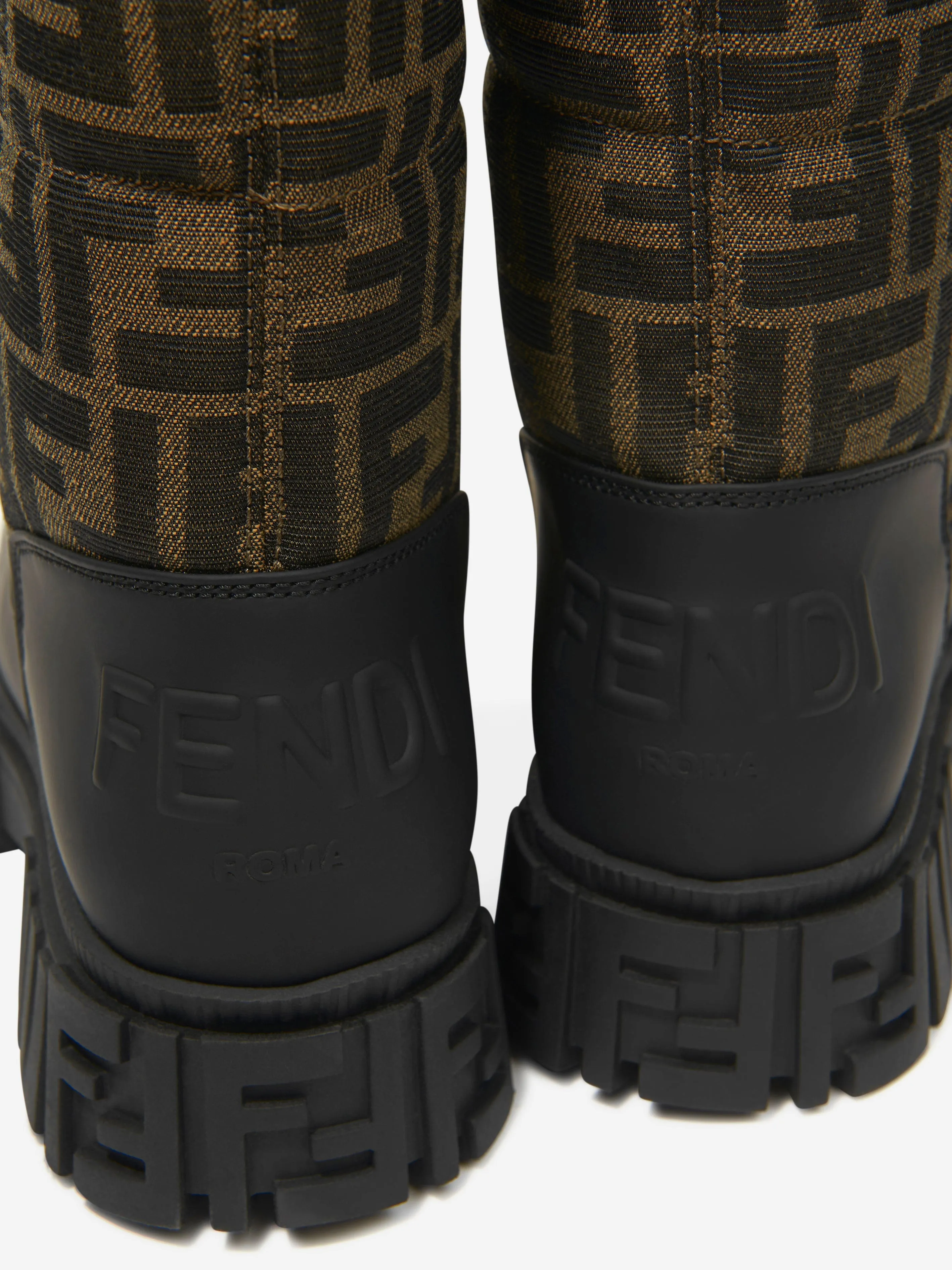 Fendi Kids FF Logo Snow Boots