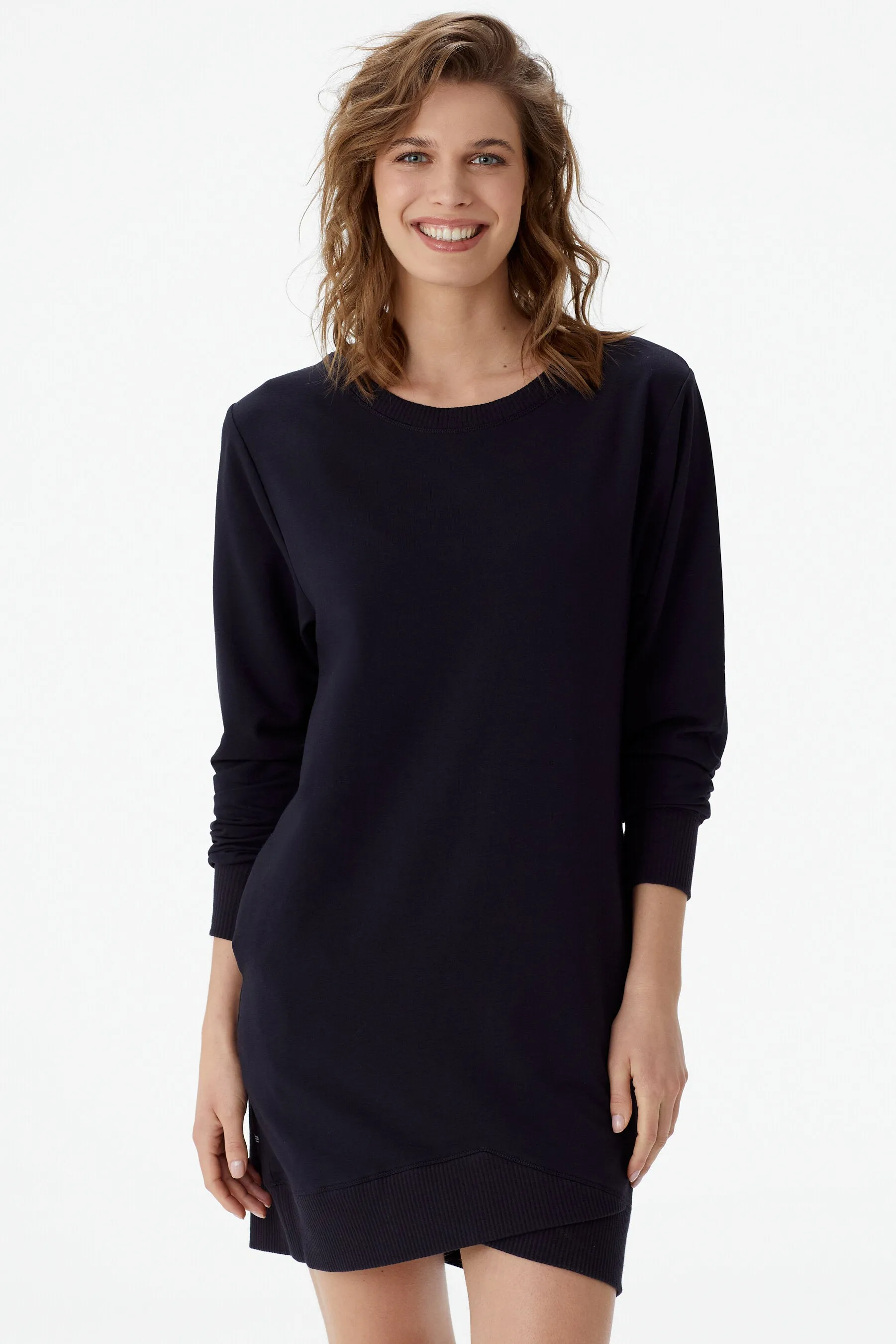 Flat Track Long Sleeve Sweatshirt Dress