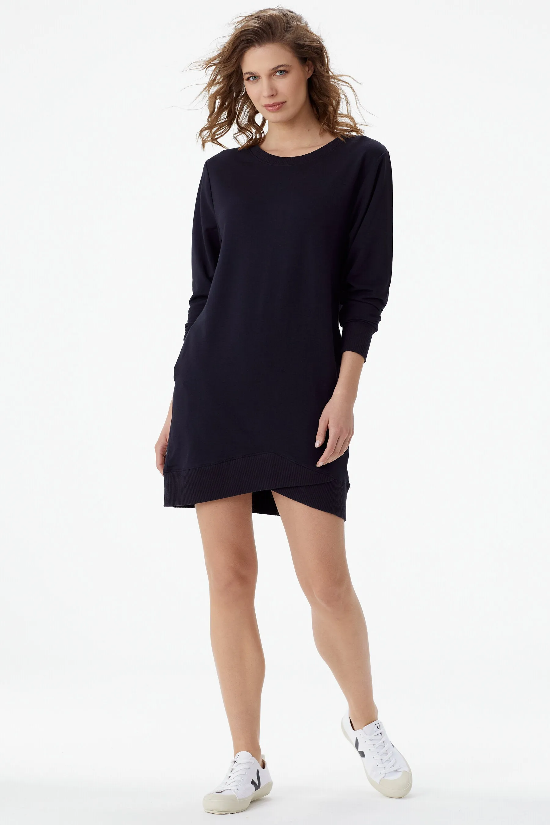 Flat Track Long Sleeve Sweatshirt Dress