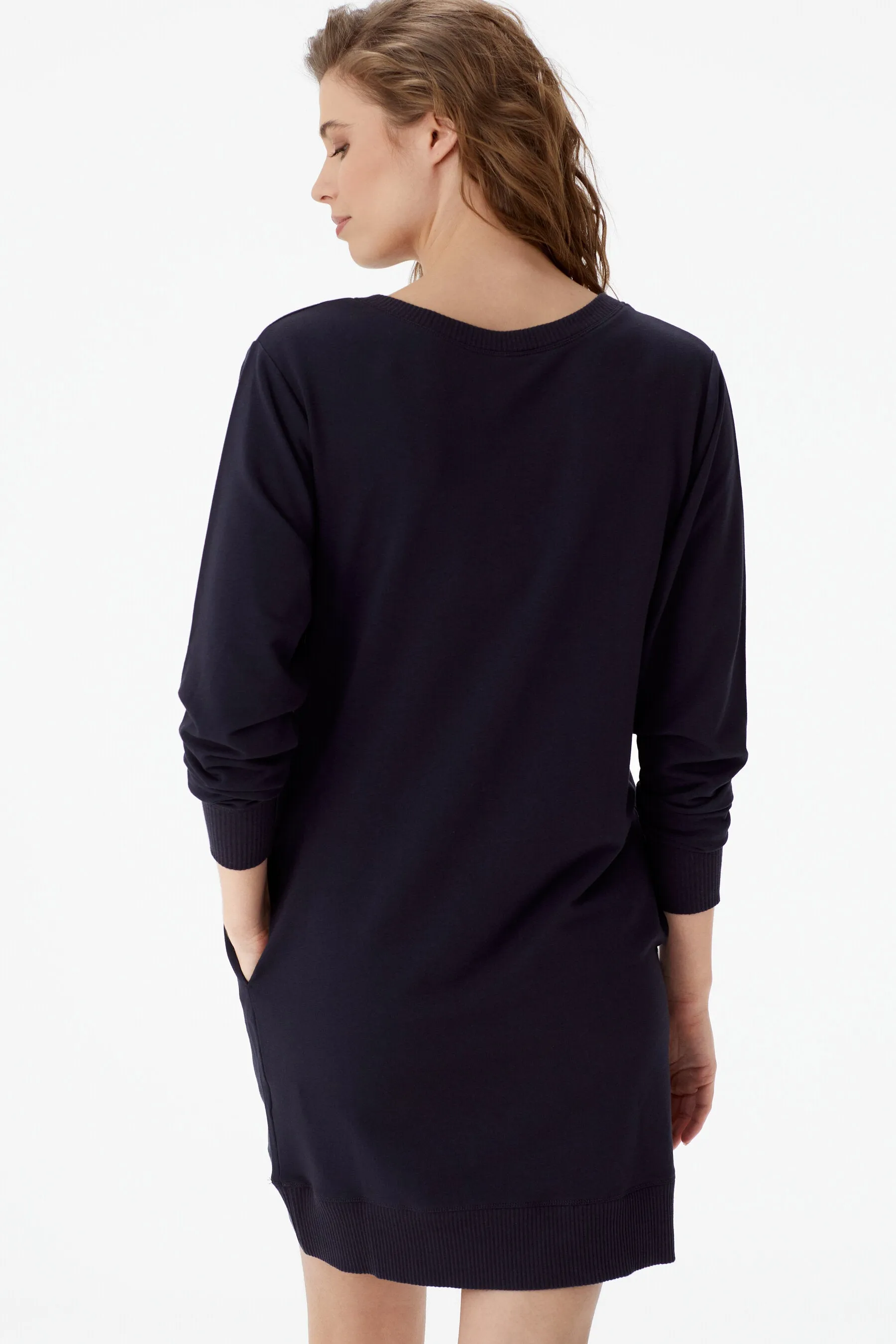 Flat Track Long Sleeve Sweatshirt Dress