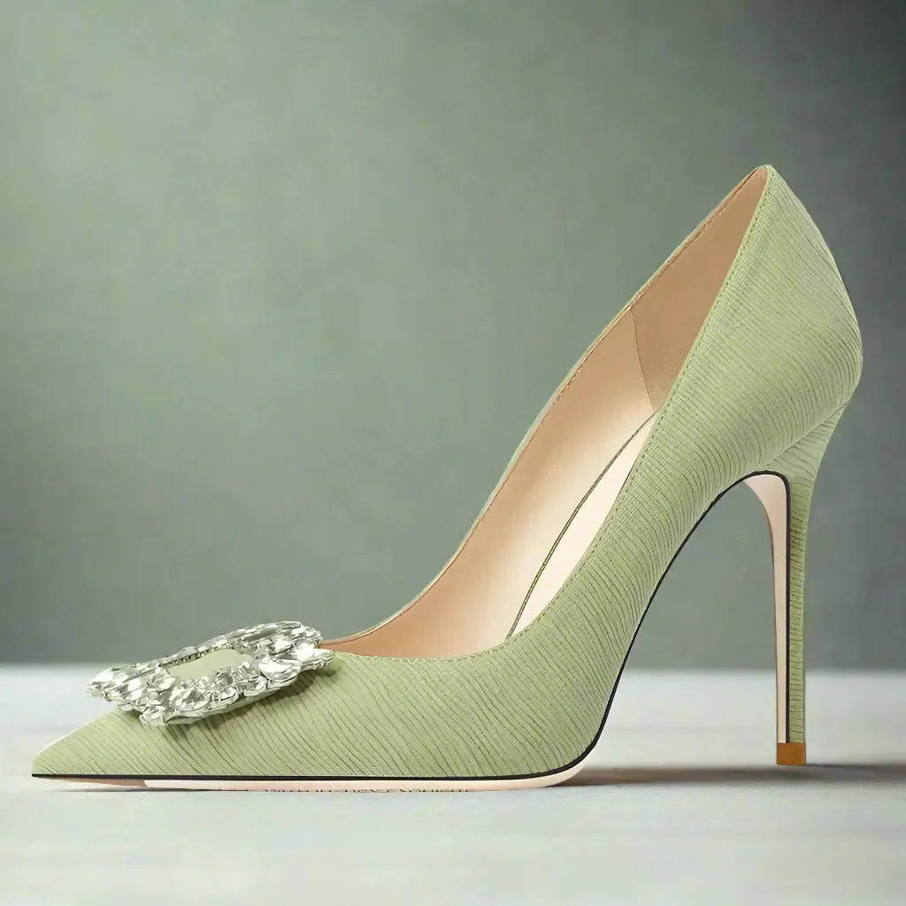 Han Green Pump Heels