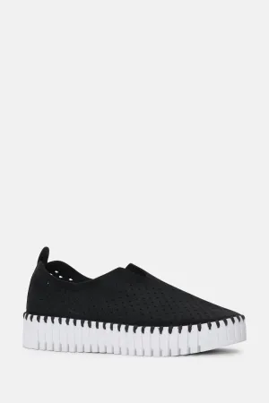 Ilse Jacobsen Hornbæk Tulip3373 Platform Sneakers  | Black 001