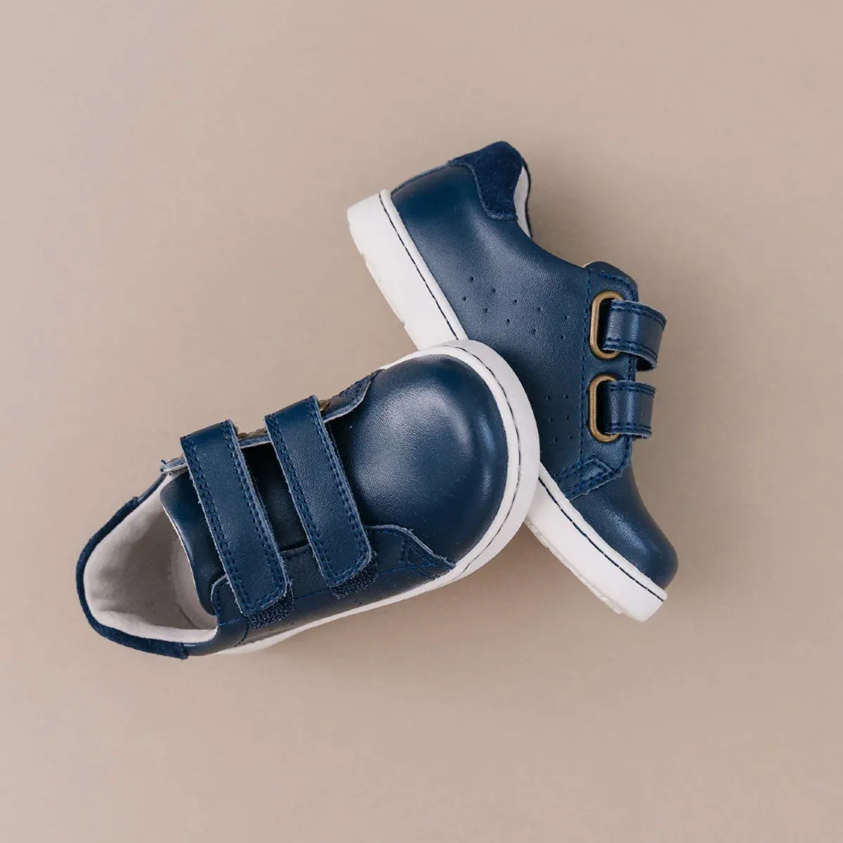 Kyle Double Velcro Sneaker in Navy