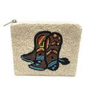 La Chic Boots Beaded Purse