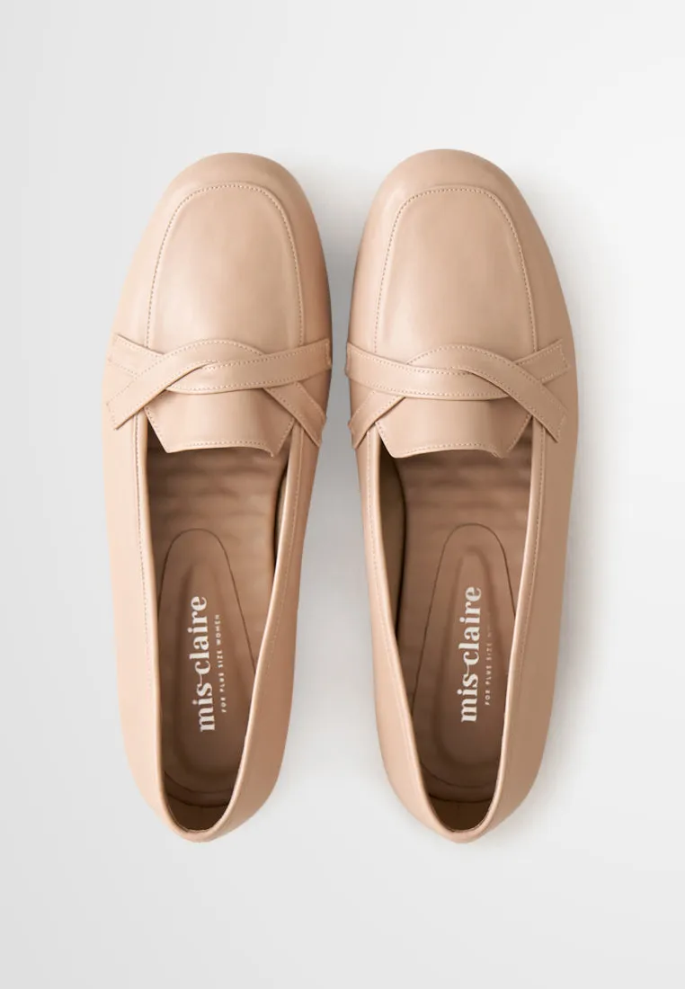 Louisa Classic Soft Loafers - Nude