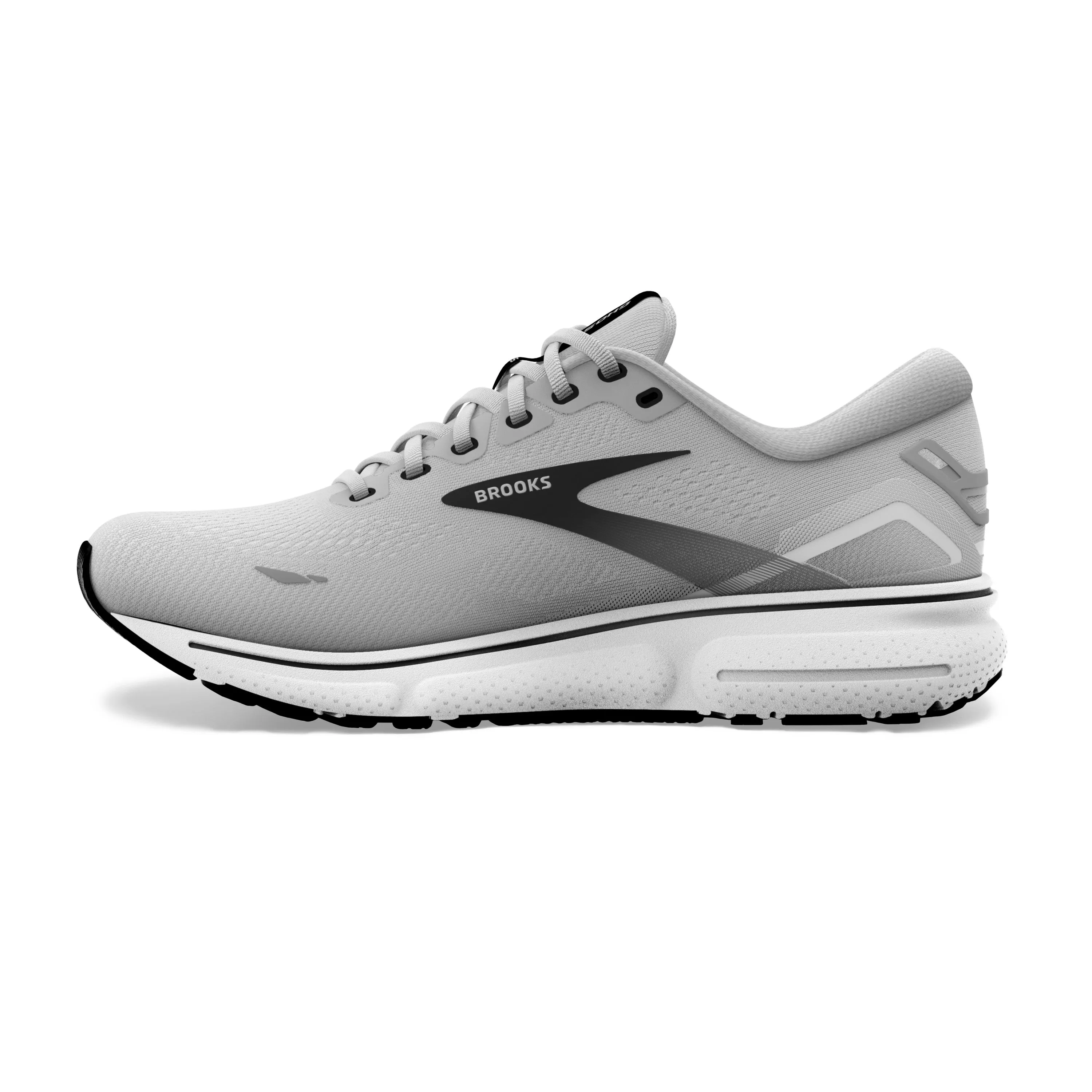 Men's Brooks Ghost 15 Color: Alloy/Oyster/Black (WIDE WIDTH)