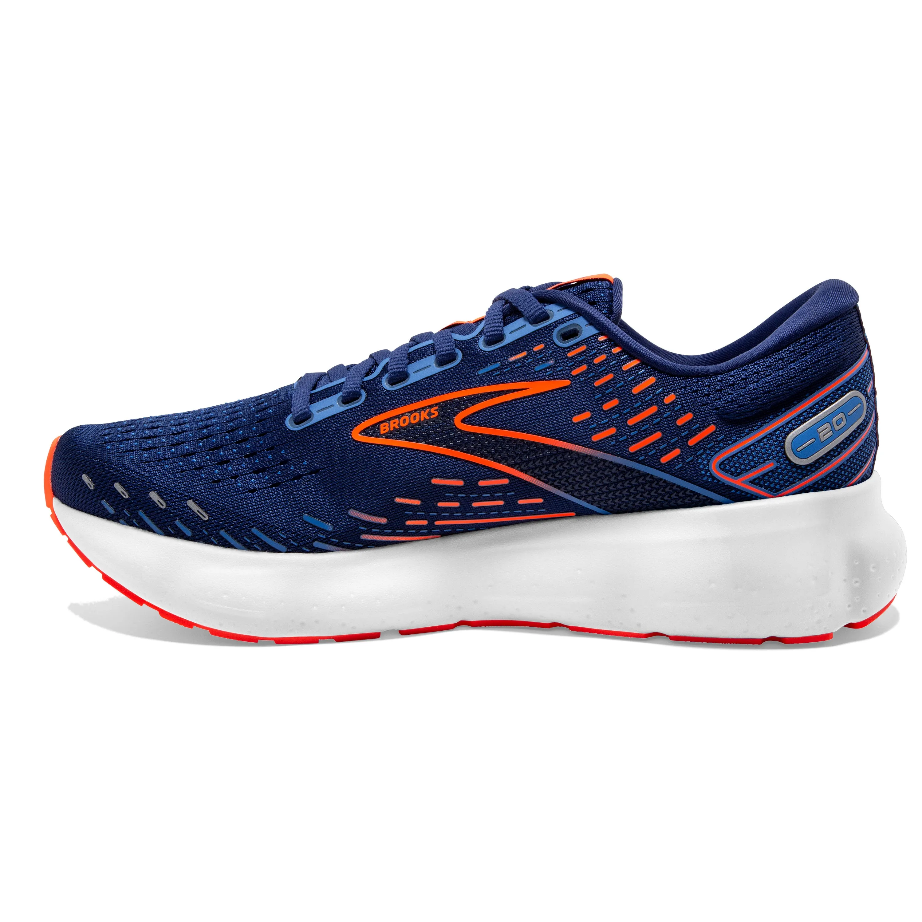 Men's Brooks Glycerin 20 Color:  Blue Depths/Palace Blue/Orange