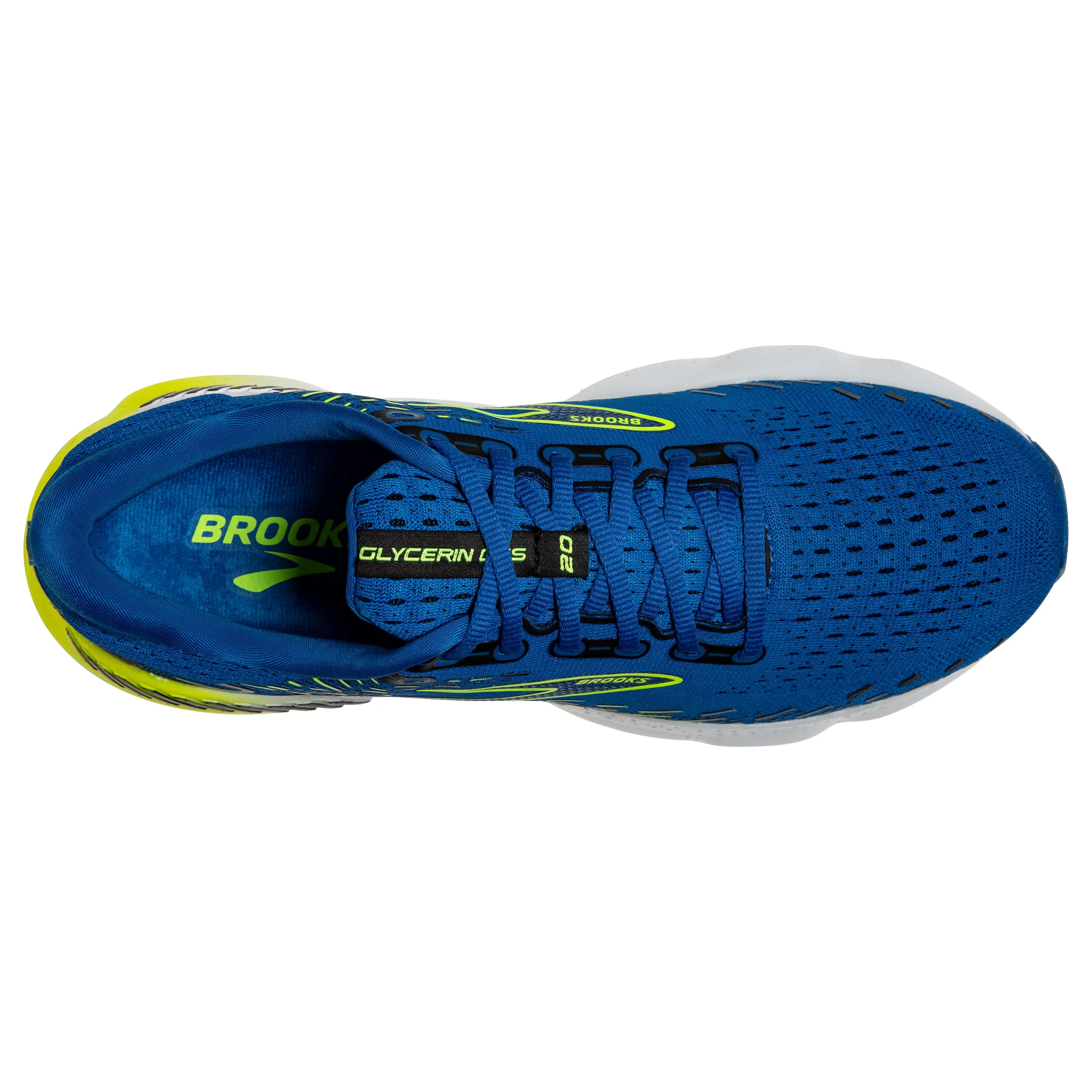 Men's Brooks Glycerin GTS 20 Color: Blue/Nightlife/White