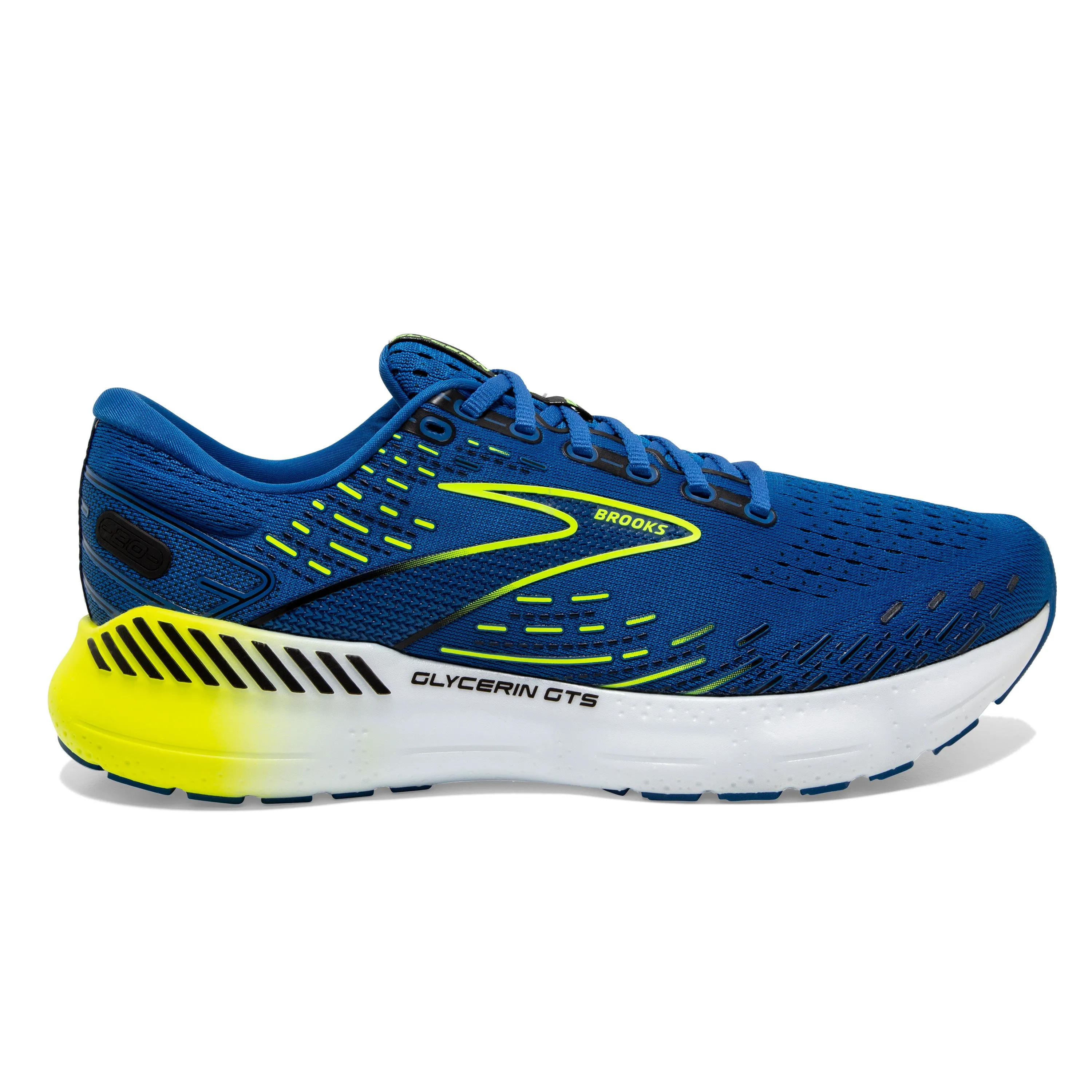 Men's Brooks Glycerin GTS 20 Color: Blue/Nightlife/White