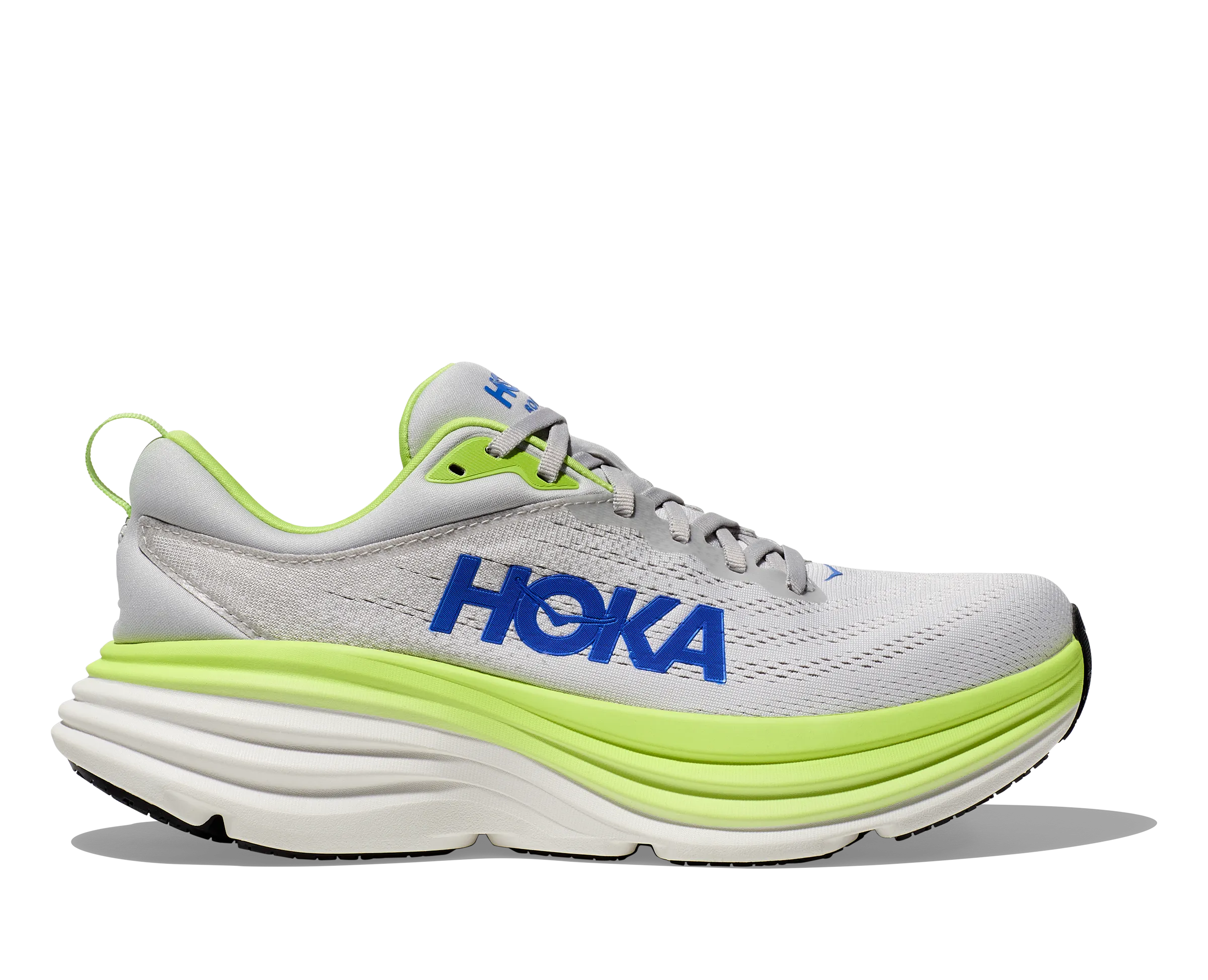 Men's Hoka Bondi 8 Color: Stardust/ Lettuce (WIDE WIDTH)