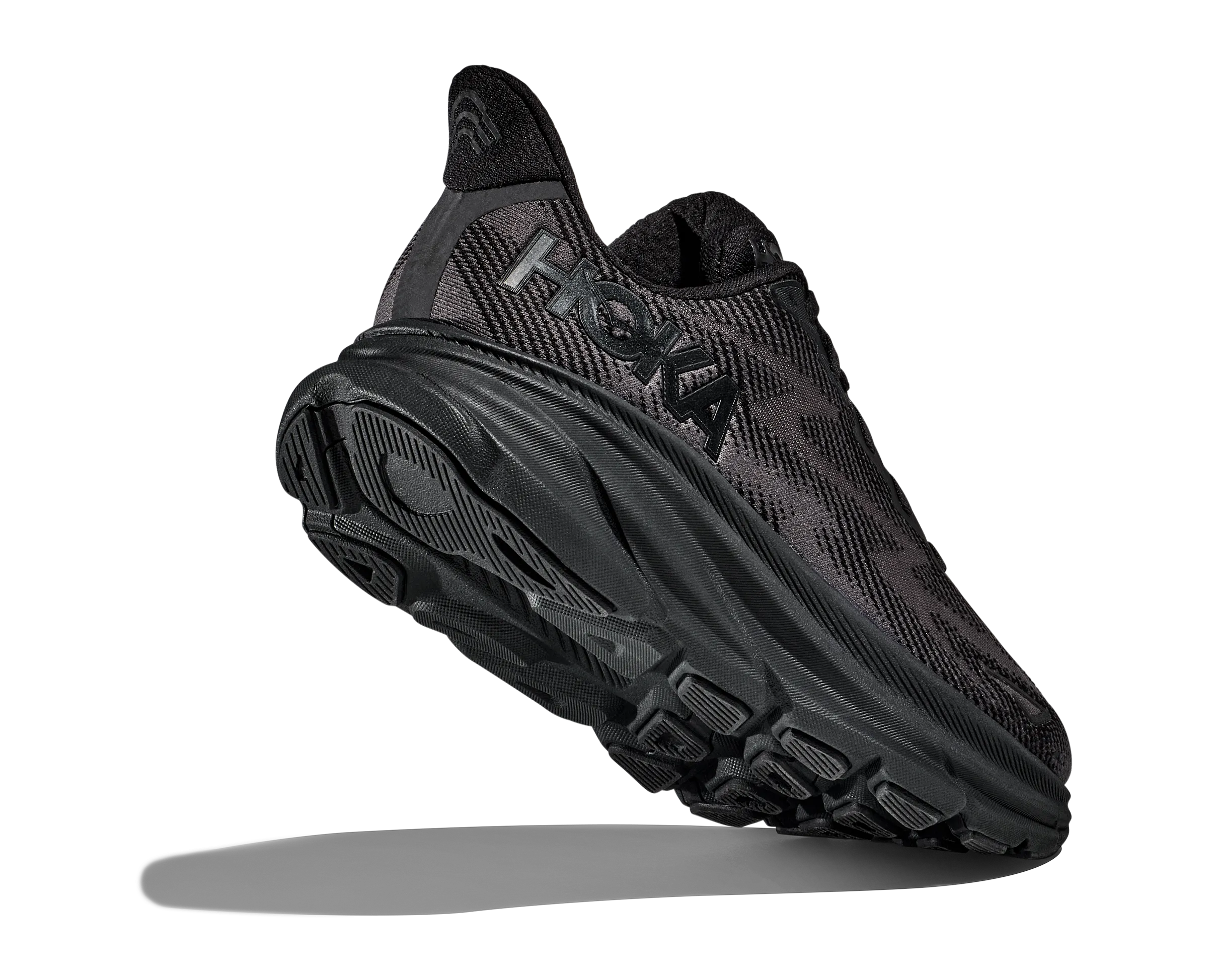 Men's Hoka Clifton 9 Color: Black/Black