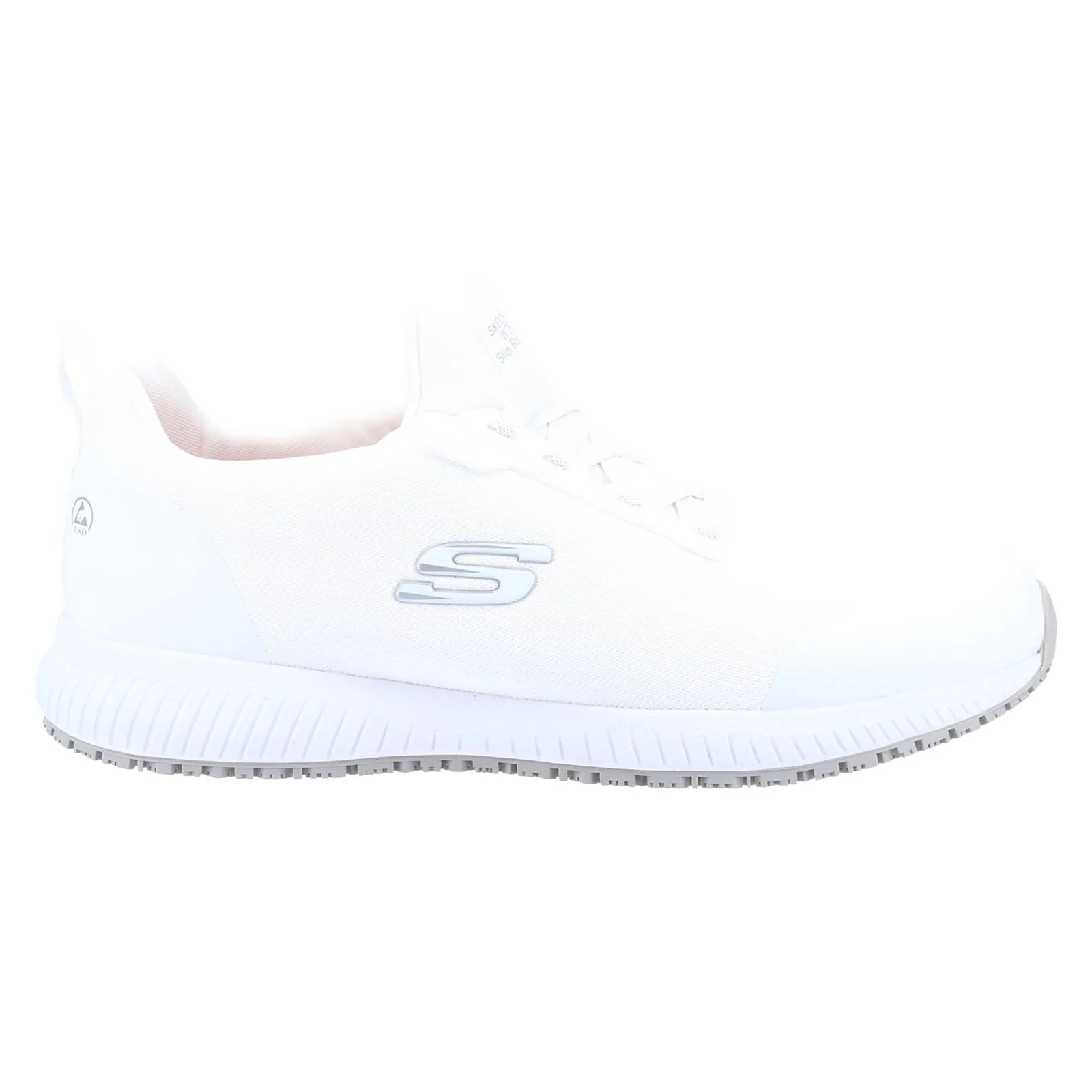 Men's Wide Fit Skechers 200051EC Squad Sr Myton Sneakers - White