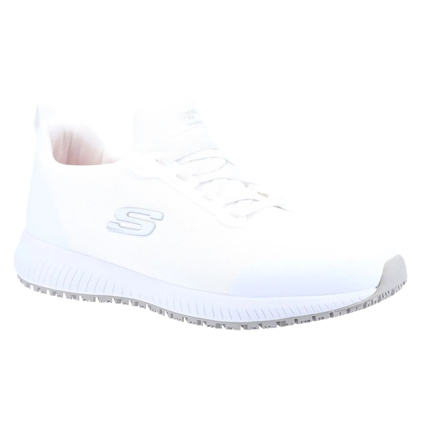 Men's Wide Fit Skechers 200051EC Squad Sr Myton Sneakers - White