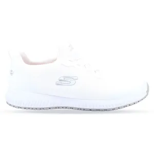 Men's Wide Fit Skechers 200051EC Squad Sr Myton Sneakers - White