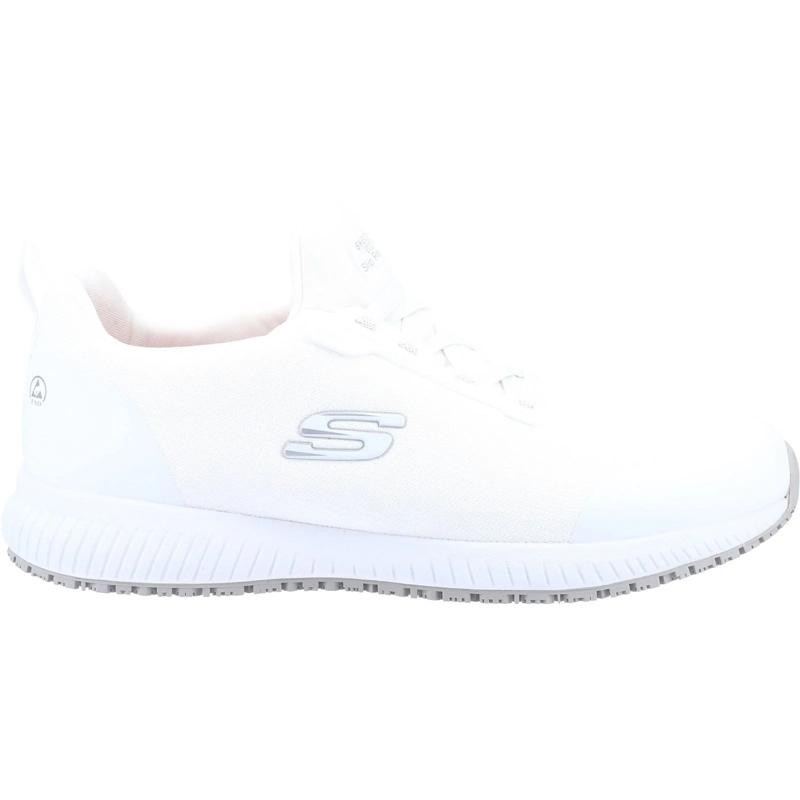 Men's Wide Fit Skechers 200051EC Squad Sr Myton Sneakers - White