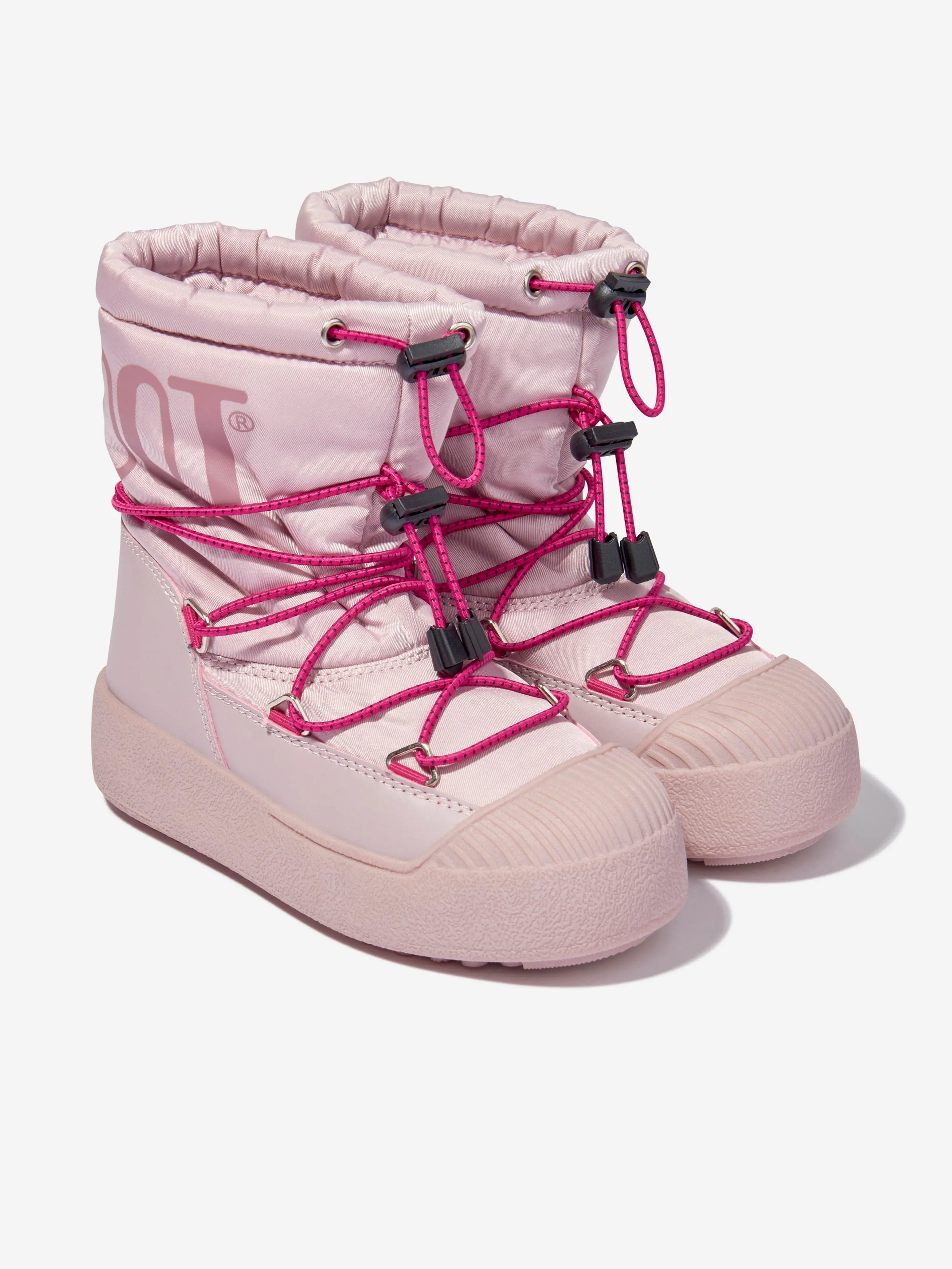 Moon Boot Girls JTrack Polar Snow Boots in Pink