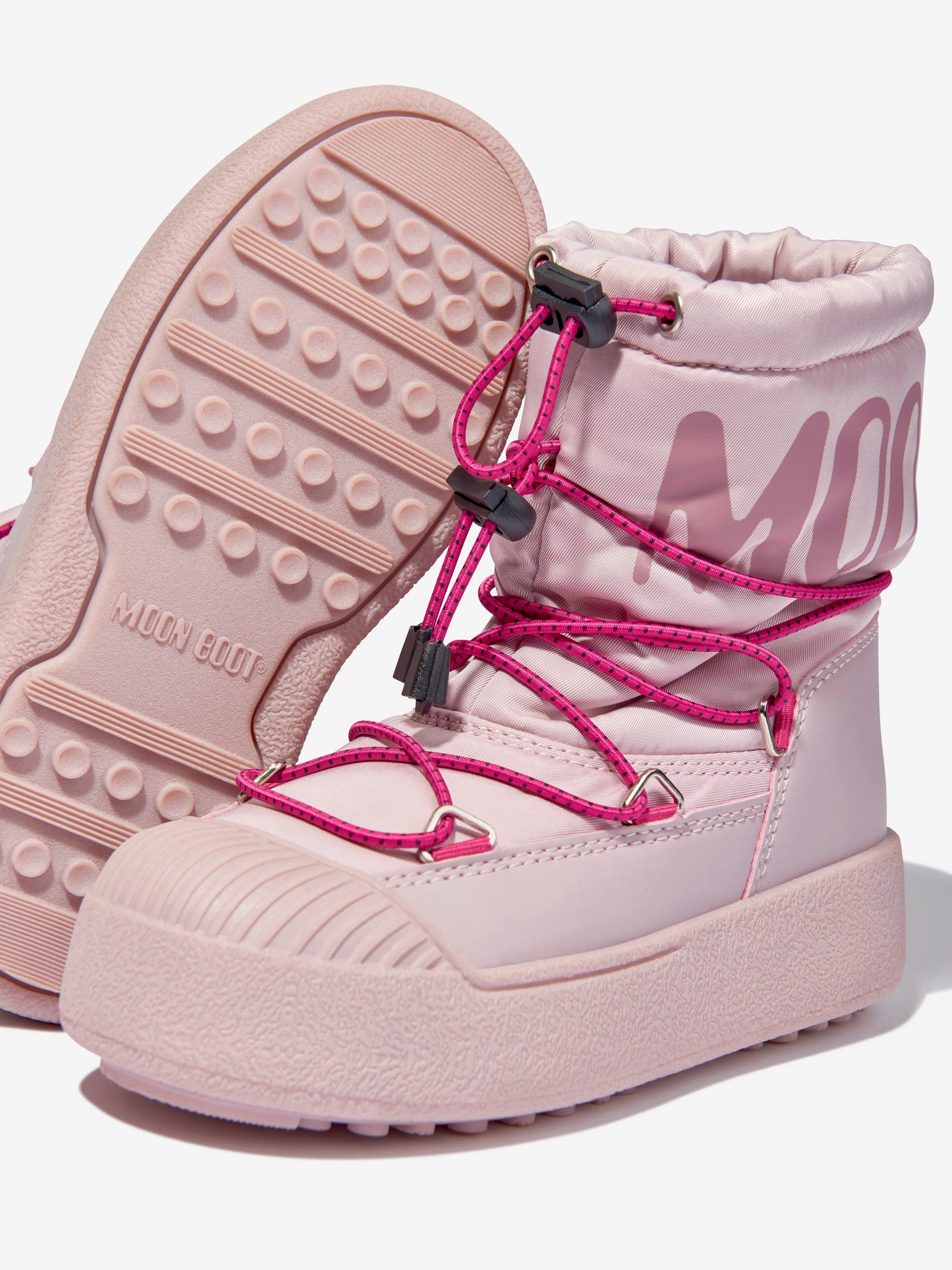 Moon Boot Girls JTrack Polar Snow Boots in Pink