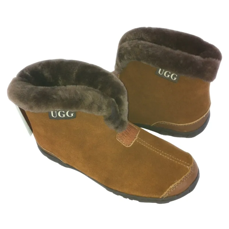 MUBO UGG Premium Sheepskin Home Slipper Antislip Shoes