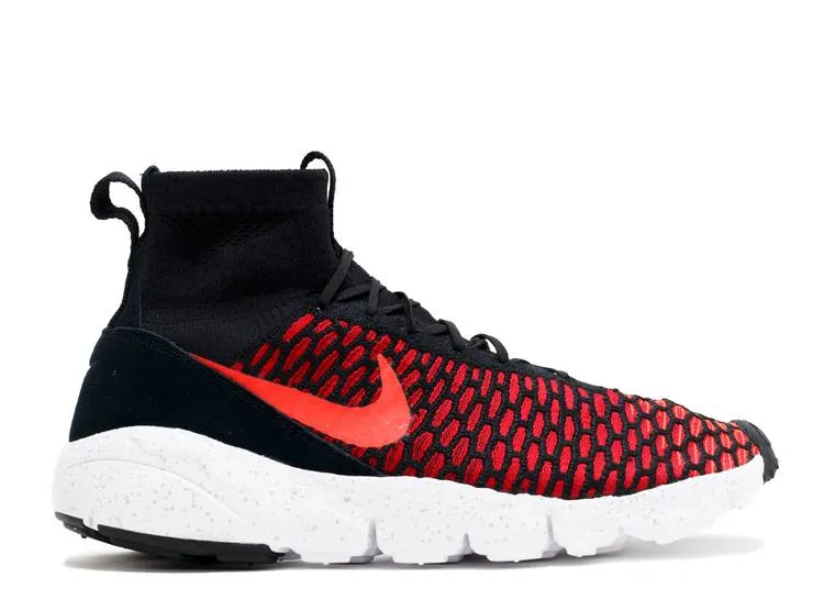 Nike AIR FOOTSCAPE MAGISTA FLYKNIT 'BLACK GYM RED', black