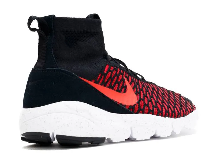 Nike AIR FOOTSCAPE MAGISTA FLYKNIT 'BLACK GYM RED', black