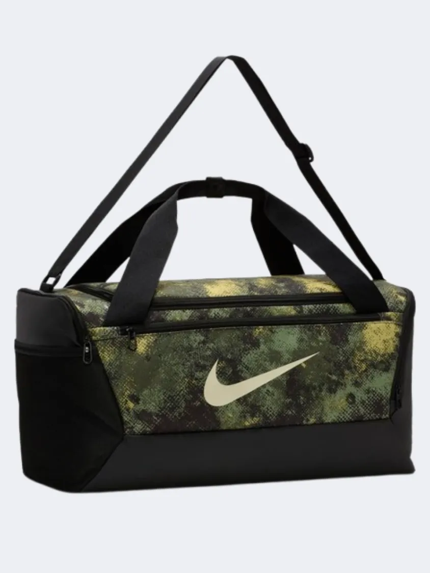 Nike Brasilia Camo S 41L Men Training Bag Oil Green/Milk