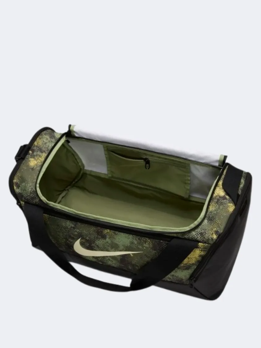 Nike Brasilia Camo S 41L Men Training Bag Oil Green/Milk