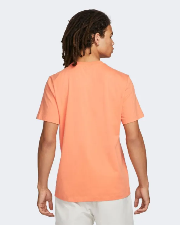 Nike Sportswear Swoosh Men Lifestyle T-Shirt Orange/White Dn5243-871