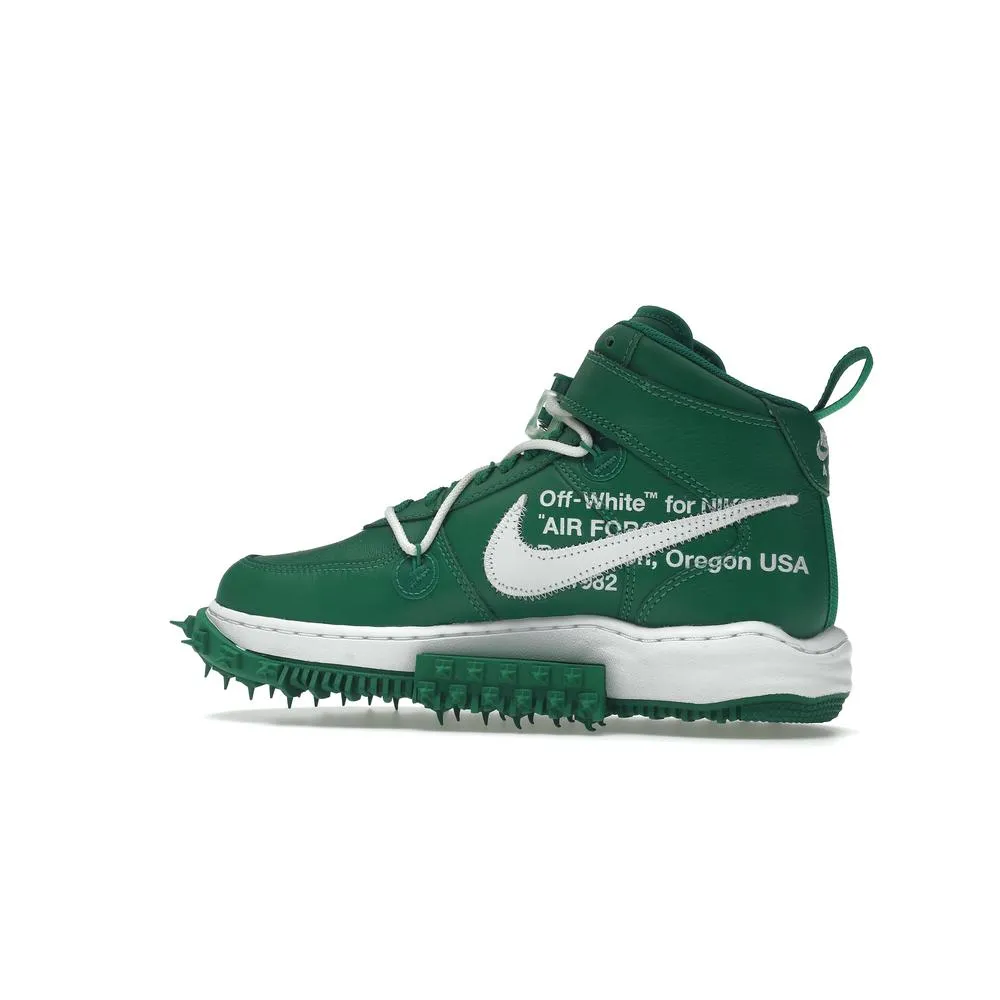 Off-White × Nike Air Force 1 Mid "Pine Green"