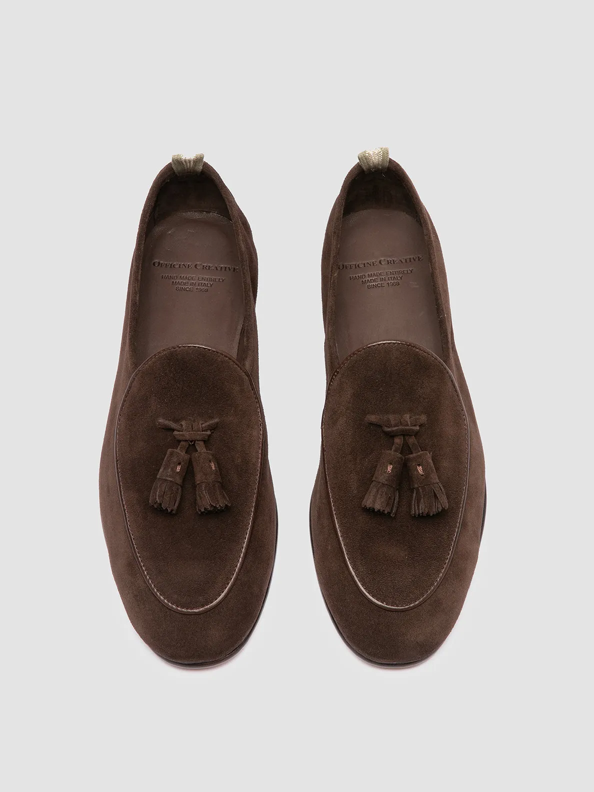 OLIVER 003 - Brown Suede Tassel Loafers