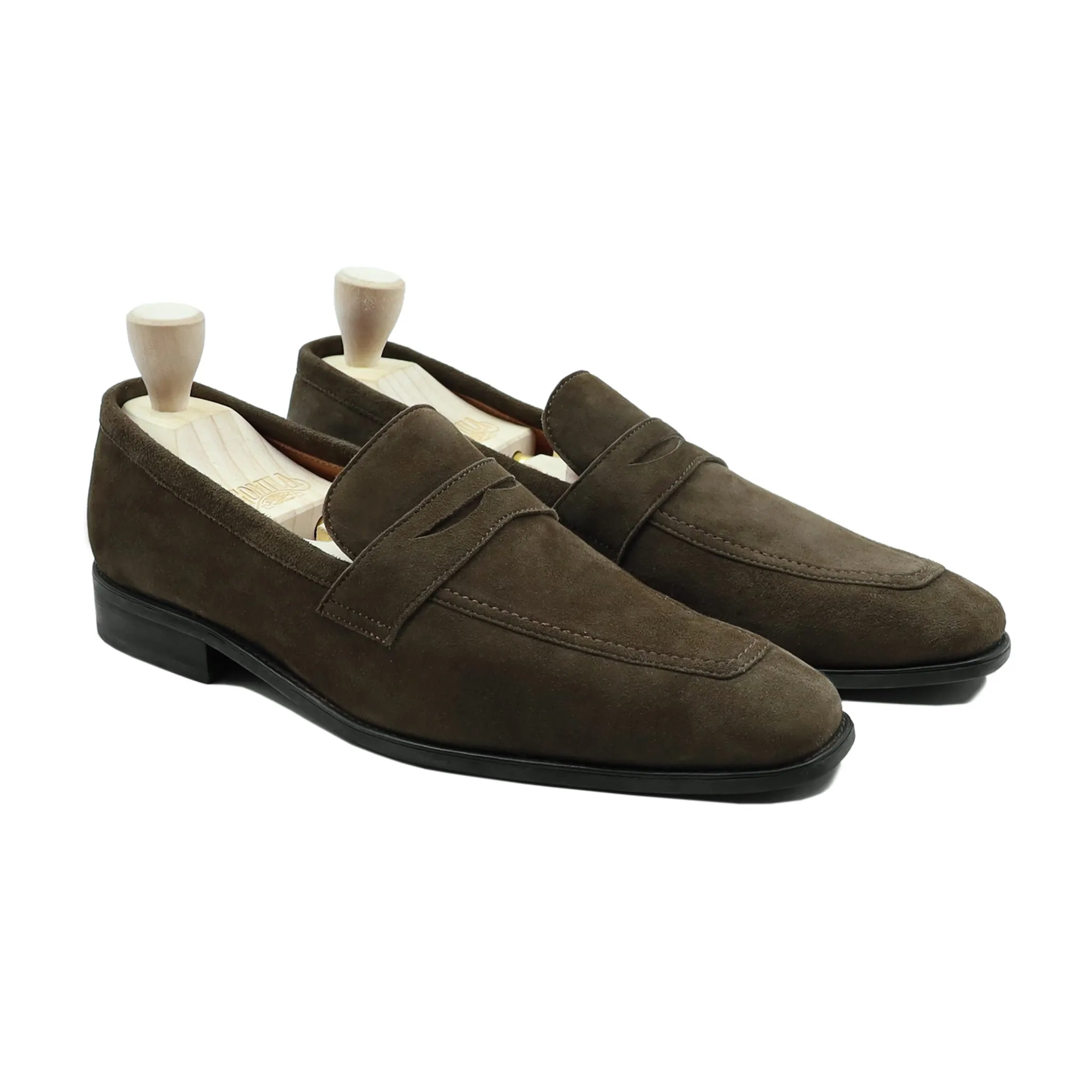 Pique - Men's Birch Brown Kid Suede Loafer