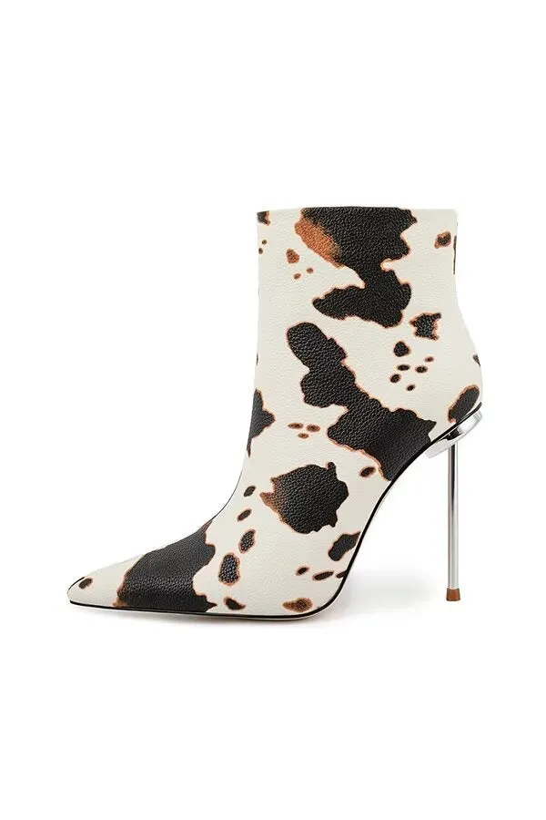 Pointed Allure High Ankle Boots