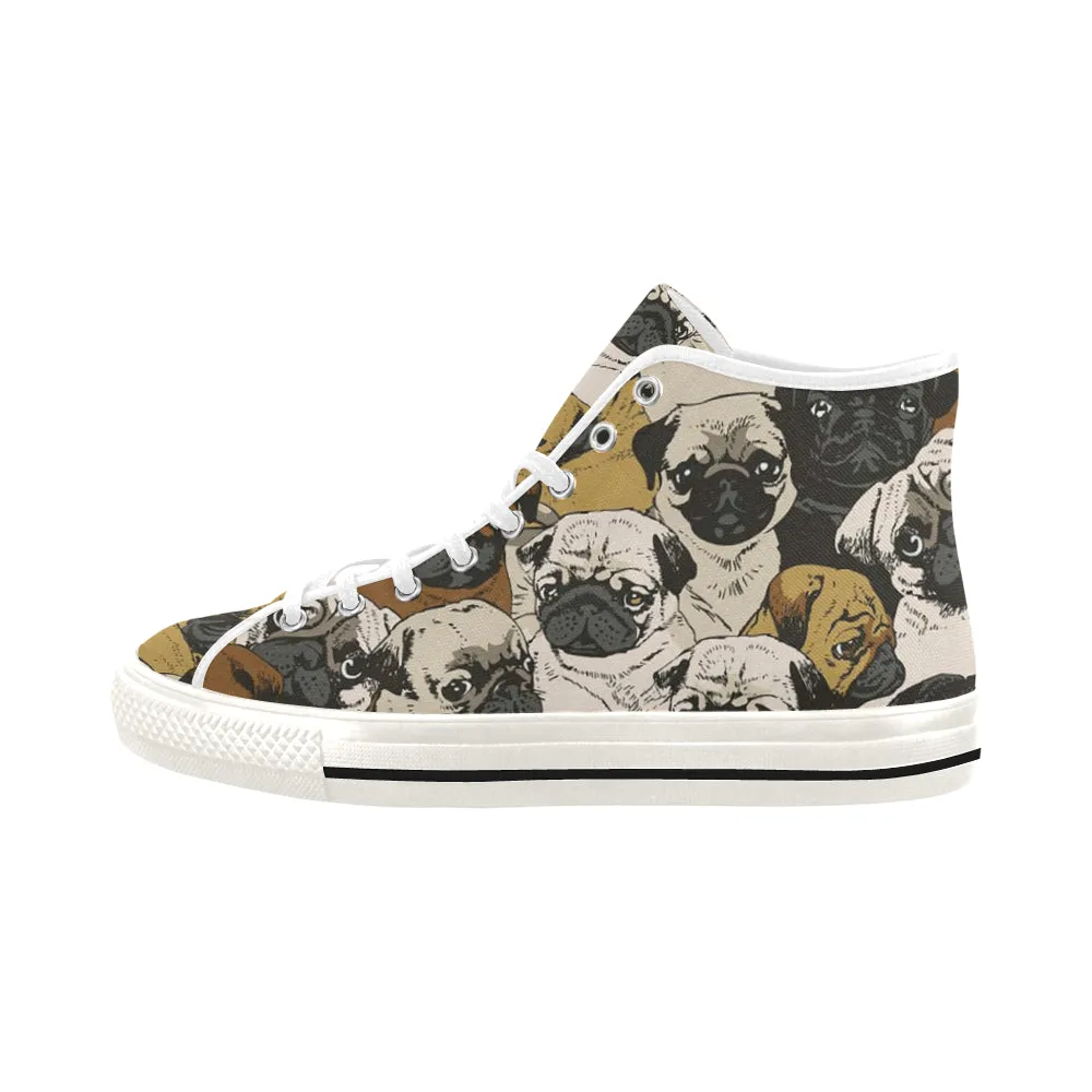 pug vintage Vancouver H Women's Canvas Shoes