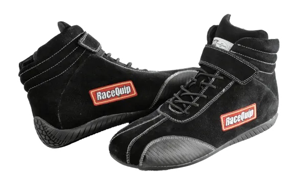 RaceQuip Euro Carbon-L Series Race Shoes - Black - 13 US Mens (Womens 15) - 30500130